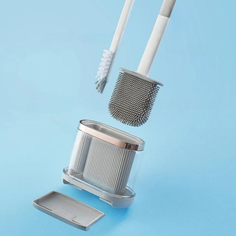 brosses-wc-petite-brosse-tête-de-brosse-silicone-bac-de-drainage