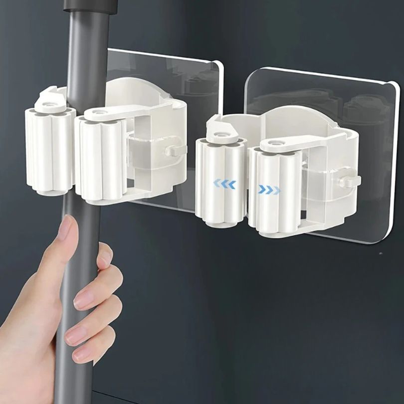 porte-balai-mural-blanc-bon-maintien-du-manche-auto-adhésif