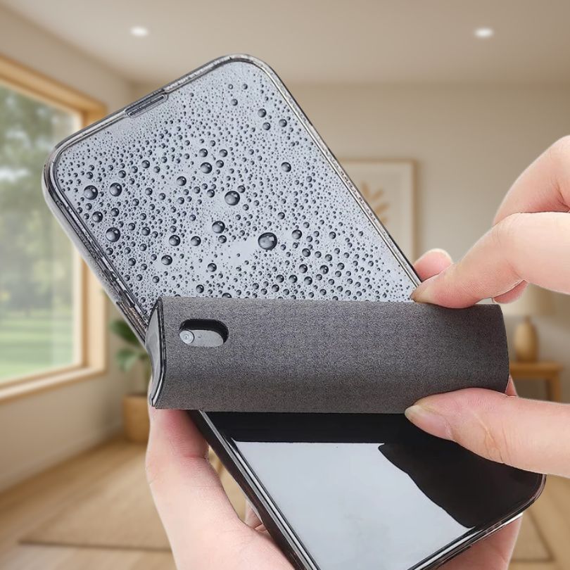 brosse-nettoyage-spray-écran-smartphone-coloris-gris