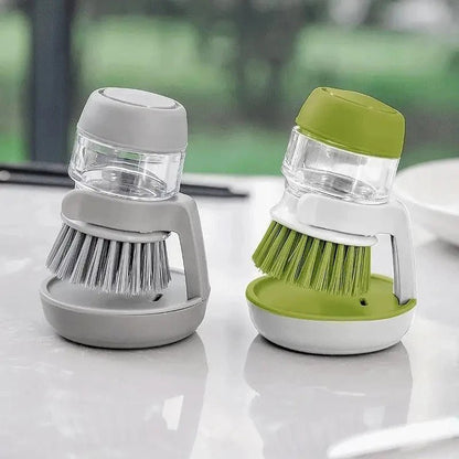 brosse-vaisselle-distributeur-de-savon-réservoir-intégré-support-de-rangement