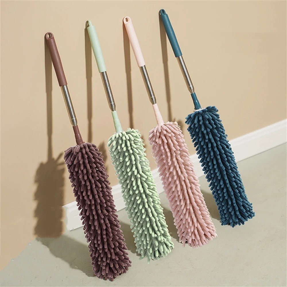 plumeau-télescopique-en-microfibre-café-vert-rose-bleu-marine