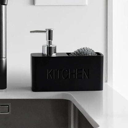 porte-éponge-distributeur-liquide-vaisselle-intégré-noir