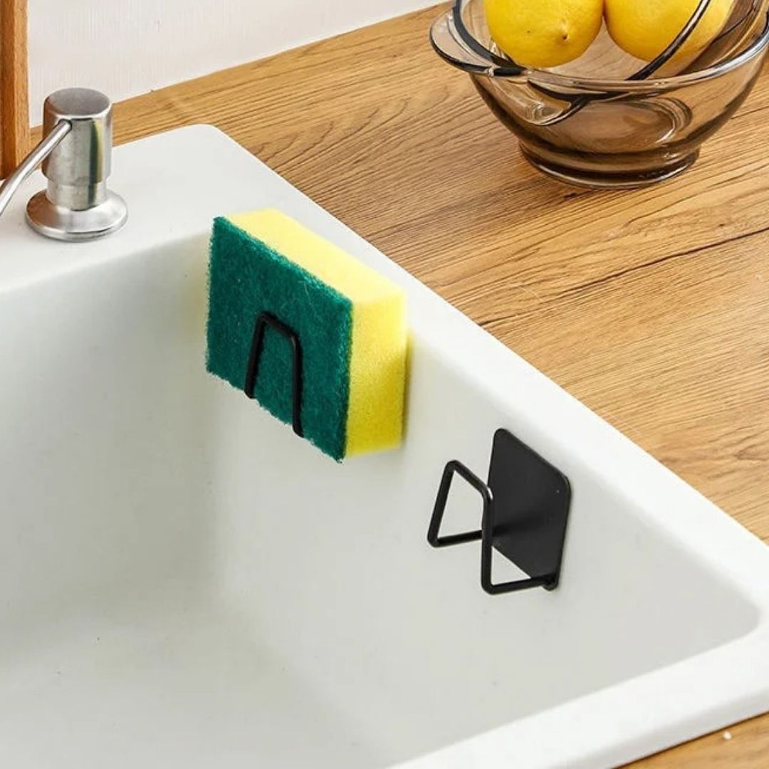 COVAODQ Porte Eponge Evier Cuisine,Support Pour Éponge Acier Inoxydable