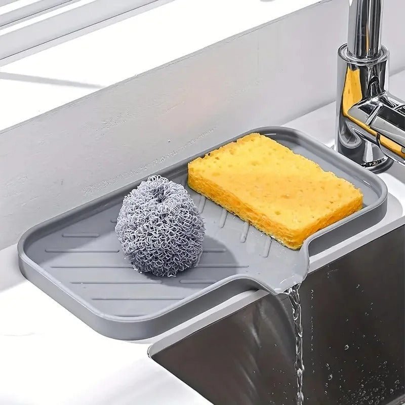 porte-éponge-pour-évier-tapis-égouttement-en-silicone